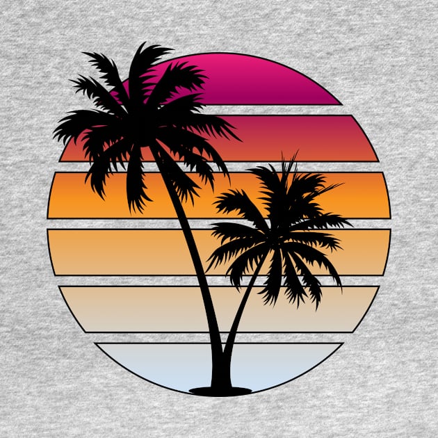 Retrowave Orange sunset by Brobocop